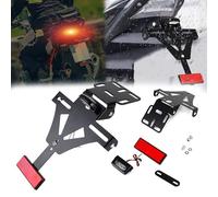 Portamatriculas Moto, Universal Porta Matriculas Moto Matricula Motos Soporte Matricula Motos con Luz Trasera Y Reflector para La MayoríA De Modelos De Motocicletas Normales