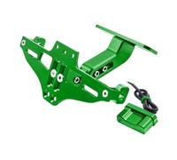 Portamatrículas para XJ6/F/N para Diversion 2009-2014 para MT125 2014-2023 para MT09 2021-2024 Soporte Matrícula Trasera De Motocicleta Luz LED Eliminador de Guardabarros(Green)