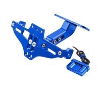Portamatrículas para XT660 /R/X/Z para TENERE Kit De Eliminadores De Guardabarros Trasero Soporte Matrícula Luz LED De Intermitente Eliminador de Guardabarros(Blue)