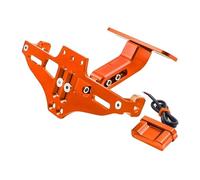Portamatrículas para XT660 /R/X/Z para TENERE Kit De Eliminadores De Guardabarros Trasero Soporte Matrícula Luz LED De Intermitente Eliminador de Guardabarros(Orange)