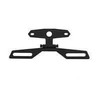 Portamatrículas Plegable para Motocicleta ATV, Montaje con Luz Trasera, Guardabarros Trasero Convencional, Plástico de Aleación de Aluminio de