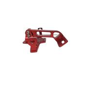 Portamatriculas Soporte Ajustable para Matrícula De Motocicleta, Soporte para Luz De Giro Trasera, Kits De Eliminación De Guardabarros De Aluminio CNC Soporte de Matrícula Moto(Old Version Red)
