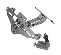 Portamatriculas Soporte De Matrícula para Yamaha MT01 MT03 MT25 MT10 MT07 MT09 MT125 Soporte De Matrícula Trasero Ajustable para Luz Trasera(Grey)