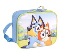 Portameriendas Escolar de Bluey - 23,5x19,5x10 cm - Poliéster y EVA - Diseño Bluey y Bingo - Mochila Pequeña 3D con Cierre de Cremallera y Asa Regulable - Producto Original Diseñado en España