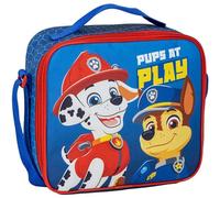 Portameriendas Térmico de La Patrulla Canina - Color Azul - 21,5x8,5x19 cm - Fabricado en Poliéster - Mochila Pequeña con Cierre de Cremallera y Asa Regulable - Producto Original Diseñado en España