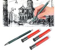 Portaminas Carbono 4mm, Minas Suave Medio Duro, Mecanico Grafito, Ergonomico Reduce Fatiga, Mineria Lapiz Dibujo