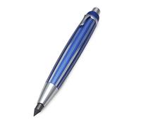 Portaminas de aluminio macizo anodizado finamente grabado con decoración guilloscè millerighe en dotación mina color grafito y 6 minas de colores