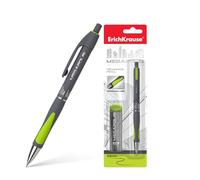 Portaminas marca ERICHKRAUSE modelo Erichkrause Megapolis Concept - Portaminas con 20 Minas 05mm - Carcasa Redonda y Brillante - Zona de Agarre Ergonomica - Color Neon