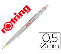 Portaminas rOtring 800 | 0,5 mm | Cuerpo metálico plateado