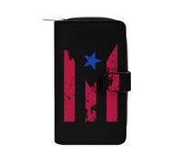 Portamonedas Bandera De Puerto Rico Billetera Pequeña Vintage Coin Purse Monedero con Cremallera Change Purse, Hija, Madre