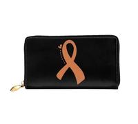 Portamonedas Cinta De Concientización sobre El Cáncer De Riñón Coin Purse Encantador Carteras Muchas Ranuras para Tarjetas Bolso Dinero para Hija, Madre, Profesor