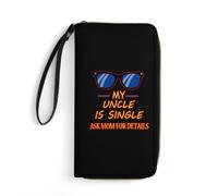 Portamonedas Mi Tio Es Soltero Billetera Bolsa Encantador Monedas Tarjetero De Moda Carteras Tarjeteros para Hija, Madre, Adolescente