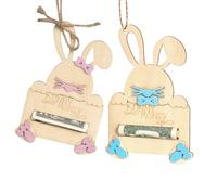 Portamonedas para Efectivo,de de Conejo de Madera | Guardadineros con Forma de Conejo - para Niños, Niñas, Adolescentes, Habitación, Salón, Hogar, Escuela, Guardería