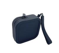 Portamonete in Silicone - Borsetta Quadrata Con Cerniera per Monete, Cuffie E Cosmetici, Organizer Compatto Antipolvere | Portamonete Tascabile per Donna, Viaggio, Ufficio, Borsa O USO Jourdi, Negro