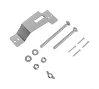Portaneumático Repuesto Remolque para soporte Fijo Pared Metal(Silver) | para acero , montaje en pared, para remolques cerrados, instalación simple, color negro o plata