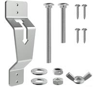 Portaneumáticos Repuesto Montaje Pared Seguro 2.4"(Silver) | Placa ancha 2.4", tornillos ajuste, seguridad máxima, evita caídas, desmonte rápido