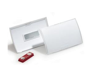 Portanombres con soporte magnético CLICK FOLD DURABLE, UE 20 unid.