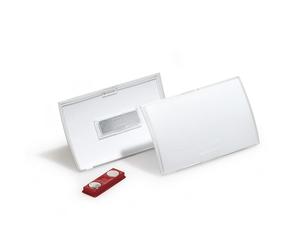 Portanombres con soporte magnético CLICK FOLD DURABLE, UE 20 unid.