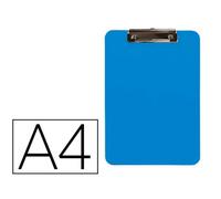 Portanotas q-connect plastico din a4 celeste 2,5mm - KF11247