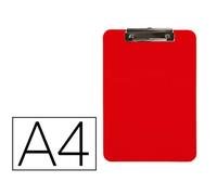 Portanotas q-connect plastico din a4 rojo 2,5mm - KF11244