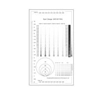 Portaobjetos de microscopio Medidor de punto, tarjeta de comparación, regla, punto, medidor de línea, área rayada, círculo, elipse, diámetro, ancho de línea, espesor, micrómetro