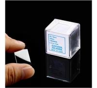 Portaobjetos de microscopio Portaobjetos Cuadrados de 6-24 mm Portaobjetos de Cubierta Portaobjetos de Cubierta 100 Piezas/Caja portaobjetos de Cubierta for preparación de muestras(12x12mm)