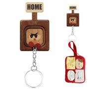Portaoggetti Ganci Per Chiavi in Legno - Appendiabiti Parete Decorativo Multifunzione Con Ganci Per Cappotti Borse Cappelli Ombrelli Cucina Bagno Organizzazione Elegante Pratica | per Regalo Natale Ca