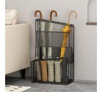 Portaombrelli da Interno, portaombrelli per ingresso, cestino per ombrelli, Organizer per ingresso di Grande capacità, griglia Metallica, Design cavo, adatto per ingresso di casa, ingresso d