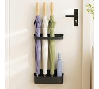 Portaombrelli, supporto per ombrelli da Interno, rastrelliera per ombrelli, Organizer per ombrelli da parete per la casa, portaombrelli per Porta d'ingresso, Senza fori, decorazione per la c