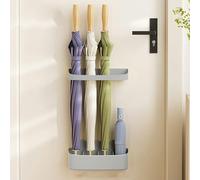 Portaombrelli, supporto per ombrelli da Interno, rastrelliera per ombrelli, Organizer per ombrelli da parete per la casa, portaombrelli per Porta d'ingresso, Senza fori, decorazione per la c