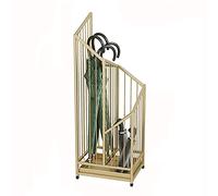 Portaombrelli, supporto per ombrelli in Ferro battuto Stile nordico Creativo, contenitore per ombrelli di Grande capacità per casa e Hotel (Oro A)