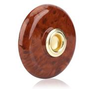 Portapado en el soporte para el violonchelo Anti slip Mat de Protector de plástico de metal para violonchelistas Profesionales de la etapa del hogar Brown Black 9.4 x 2cm (Marrón)