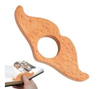 Portapagina Per Libro Con Pollice In Legno - Segnalibro Ad Anello | Supporto Per Lettura Con Una Mano Leggero E Portatile | E Decorazioni Pers Libri Regalo Lettori Casa Scuola Ufficio