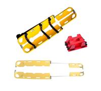 Portapalas plegable - Mochila de rescate médica con fijación de cabeza, 160 - 210 cm de longitud ajustable, transportín portátil de plástico y aluminio para emergencias, capacidad de carga 159 kg