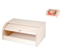 Portapanes De Persiana En Madera Clara Marrón 17x26x39 Cm Home