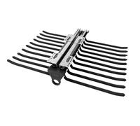 Portapantalones extraíble para armario, colgador de pantalones extraíble de aluminio individual o doble, con espuma antideslizante, solución ahorra espacio para cabinas, armarios y guardarropa (doble)