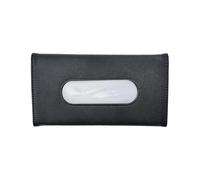 Portapañuelos de piel para coche | Toallero automático, dispensador de pañuelos de papel para coche, soporte para gafas de sol para almacenamiento