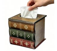 Portapañuelos - Estilo Vintage De Madera Rústica | Soporte decorativo para pañuelos | Para Bodas Garajes Taller Cocinas Tocadores Mesitas de Noche Comedores Soportes para Televisión Cómodas