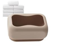 Portapañuelos - Portalibros de Pared con Decorativo | Dispensador de Papel de Silicona para Hogar Dormitorio Coche Oficina Hotel Apartamento Cuarto de Baño | Para Baño Sala De Estar Hotel Mesa Dormito