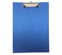 Portapapeles A4 individual o doble sólido Fool Scap Office Documento Soporte (Azul Individual, 10)