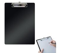 Portapapeles A4, portapapeles A4, portapapeles, A4, con soporte para bolígrafos, con soporte para bolígrafo, ojal para colgar, negro, para abogados