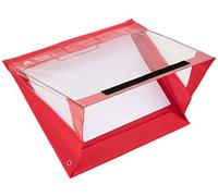 Portapapeles A4 Roja (Vertical) impermeable Paperdry - Resistente al frío, PVC de calidad, 18 meses de garantía - Portapapeles con cubierta para exteriores con espacio para guardar documentos