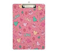 Portapapeles acrílico con forma de sobre, tamaño carta A4, plateado, ideal para estudiantes, oficina, escuela y enfermeras. 31,7 x 21,5 cm.