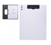 Portapapeles Carpeta portapapeles, tamaño A4, doble clip, capacidad for 120 hojas, material impermeable(WHITE)