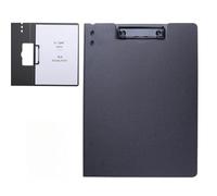 Portapapeles Carpeta portapapeles, tamaño A4, doble clip, capacidad for 120 hojas, material impermeable(Black)