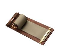 Portapapeles colgante retro con rollo de papel de notas reemplazable y cortador para decoración de pared de cocina, hogar, bloc de escritura colgante retro