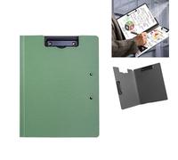 Portapapeles con Pinza A4, Dos Clips, Aptos para Una Amplia Gama de Aplicaciones, Ideales para Colegios y Oficinas (Verde)