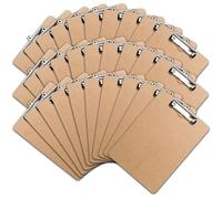 Portapapeles con Pinza (Pack de 30 Unidades), Tableros Rígidos con Clip Portablocks, Sujeta Papeles, Notas, Hojas - Tamaño Carta A4 | Suministros de Oficina al por Mayor con Materiales Ecológicos