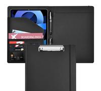 Portapapeles con portapapeles Pacific Mailer Cuaderno de currículum vitae carpeta organizador de documentos legales soporte de bloc legal para entrevistas, escuela, negocios, oficina, conferencias