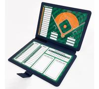 Portapapeles de Béisbol Borrado Seco 12.6x9.4 para Entrenadores, Tablero de Alineación Béisbol Magnético, Incluye Rotulador Borrable, Diseño Reversible por Ambos Lados, Enseñanza